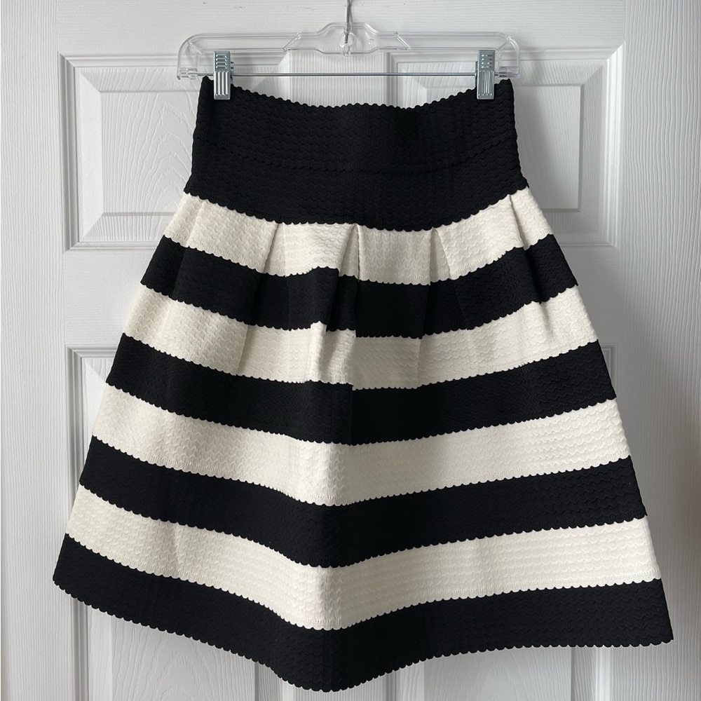 Anthropologie Girls From Savoy Black & White Skirt - Size M/L